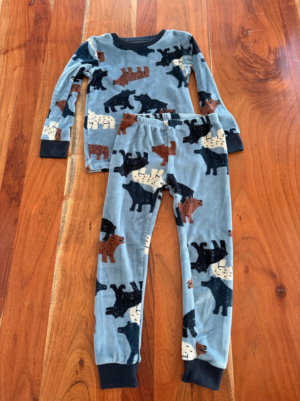 Carters DreamPlush Pajamas - Blue Set 1